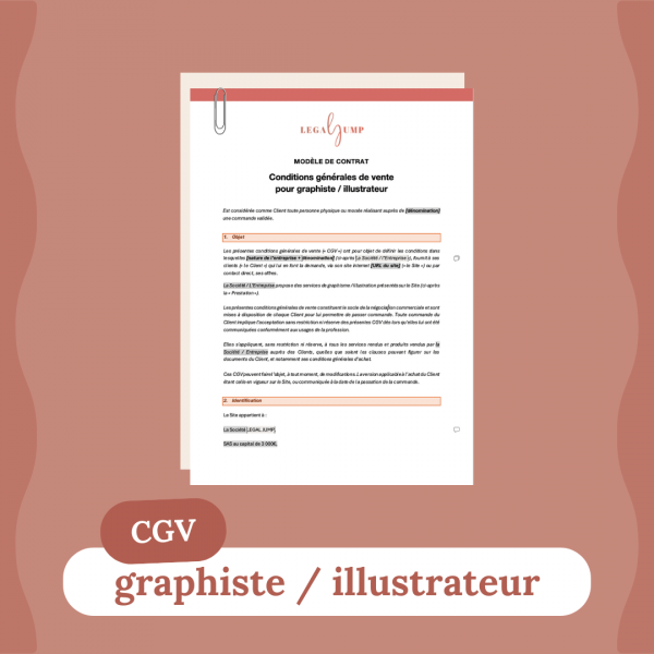 Modèle de CGV pour graphiste
